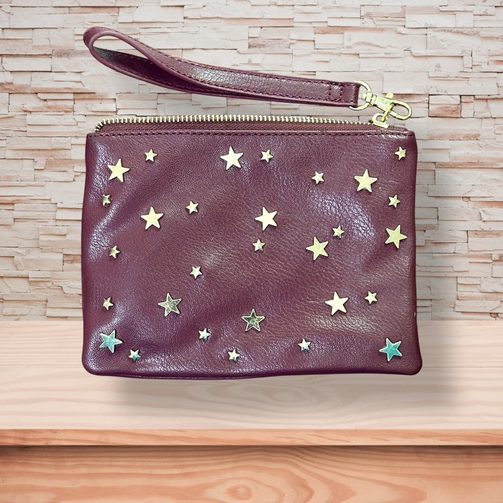 G.H. Bass & Co. Starry Purple Wristlet